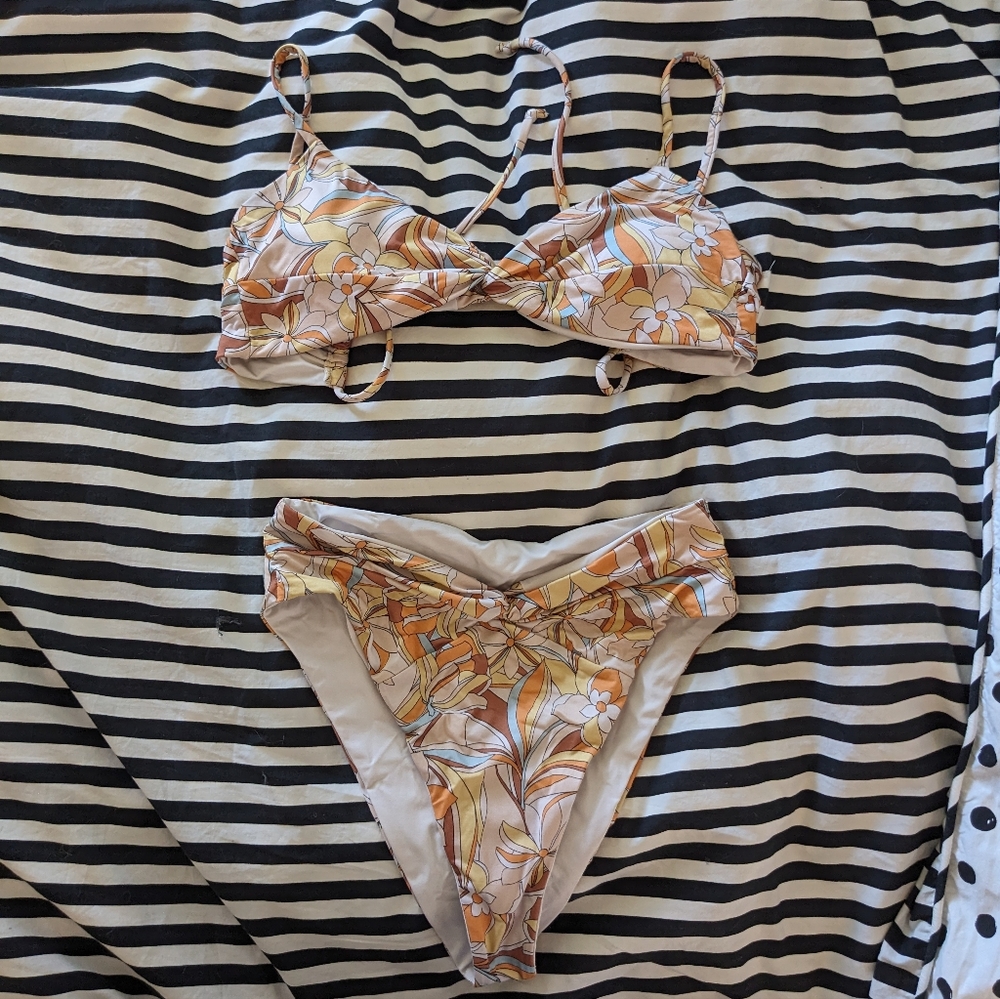 L*Space Retro Floral Print Bikini - Picture 4 of 5